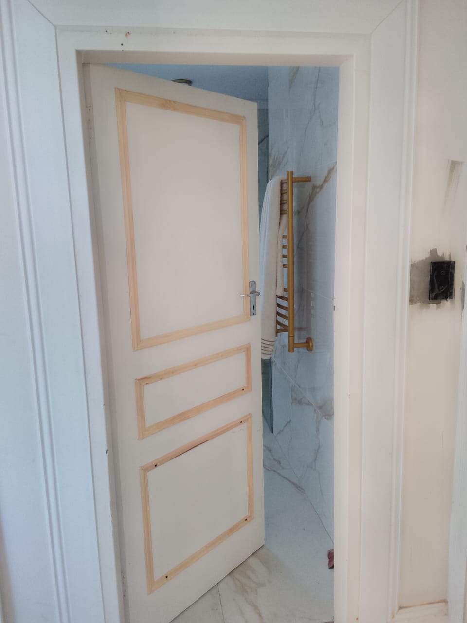 Bathroom door wide view